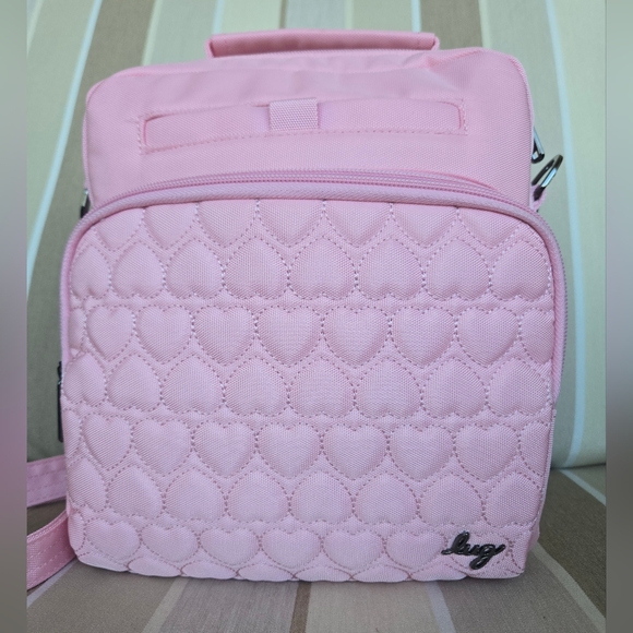 lug Handbags - Lug Ranger Valentine Backpack – Pink Heart Quilt – Discontinued. BRAND NEW